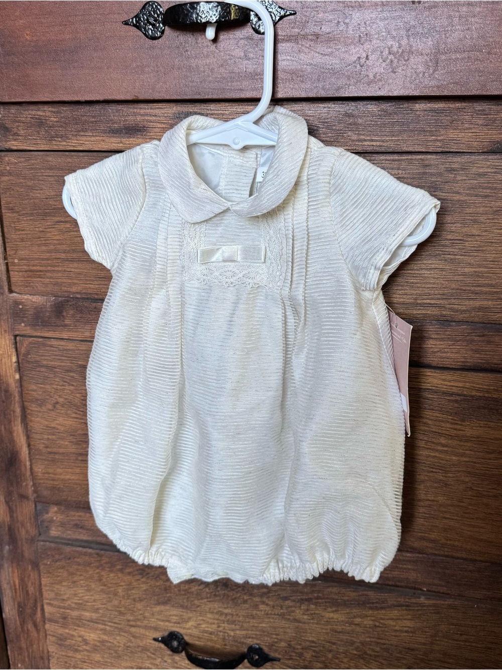 New Baby Boy Christening/ Blessing Cream Outfit Size 3 months 
Textured Bubble R